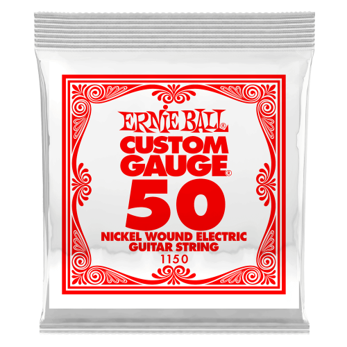 Ernie Ball .050 Nickel Wound — elektriskās ģitāras atsevišķa stīga Ernie Ball .050 Nickel Wound — elektriskās ģitāras atsevišķa stīga