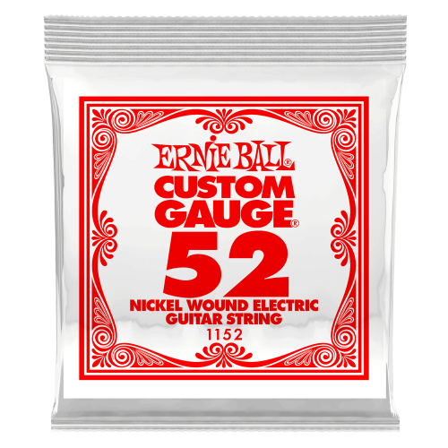 Ernie Ball .052 Nickel Wound — elektriskās ģitāras atsevišķa stīga Ernie Ball .052 Nickel Wound — elektriskās ģitāras atsevišķa stīga