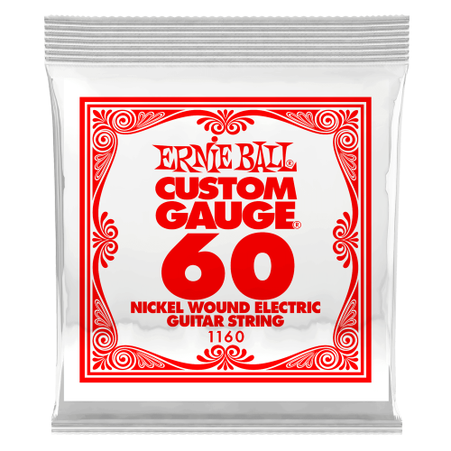 Ernie Ball .060 Nickel Wound 3 paku iepakojums — elektriskās ģitāras atsevišķa stīga