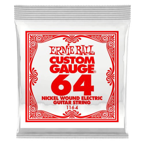Ernie Ball .064 Nickel Wound 3 paku iepakojums — elektriskās ģitāras atsevišķa stīga