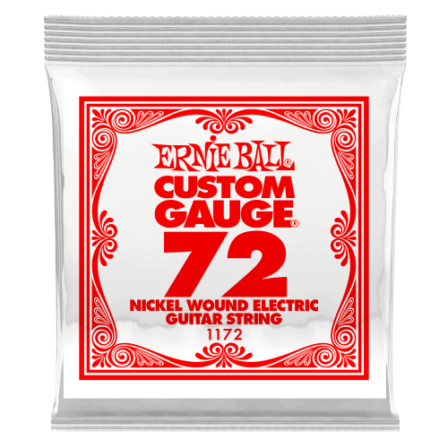 Ernie Ball .072 Nickel Wound 3 paku iepakojums — elektriskās ģitāras atsevišķa stīga