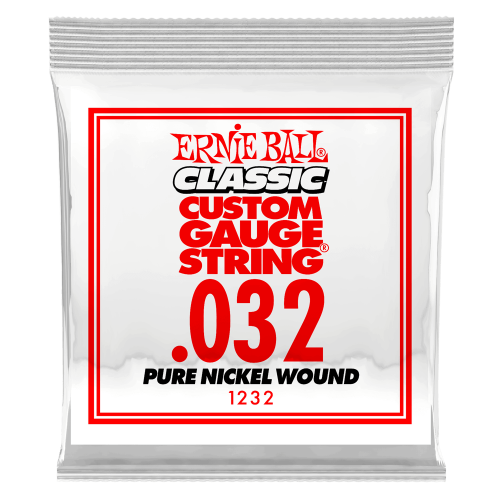 Ernie Ball .032 Classic Pure Nickel Wound — elektriskās ģitāras atsevišķa stīga