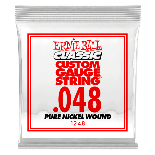 Ernie Ball .048 Classic Pure Nickel Wound — elektriskās ģitāras atsevišķa stīga Ernie Ball .048 Classic Pure Nickel Wound — elektriskās ģitāras atsevišķa stīga