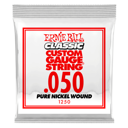 Ernie Ball .050 Classic Pure Nickel Wound — elektriskās ģitāras atsevišķa stīga Ernie Ball .050 Classic Pure Nickel Wound — elektriskās ģitāras atsevišķa stīga