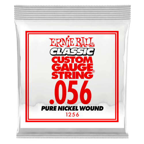 Ernie Ball .056 Classic Pure Nickel Wound — elektriskās ģitāras atsevišķa stīga Ernie Ball .056 Classic Pure Nickel Wound — elektriskās ģitāras atsevišķa stīga