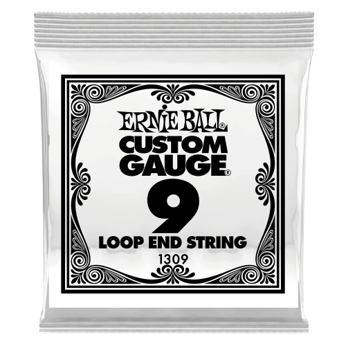Ernie Ball .009 Loop End Stainless Steel Plain Banjo or Mandolin — bandžo atsevišķa stīga