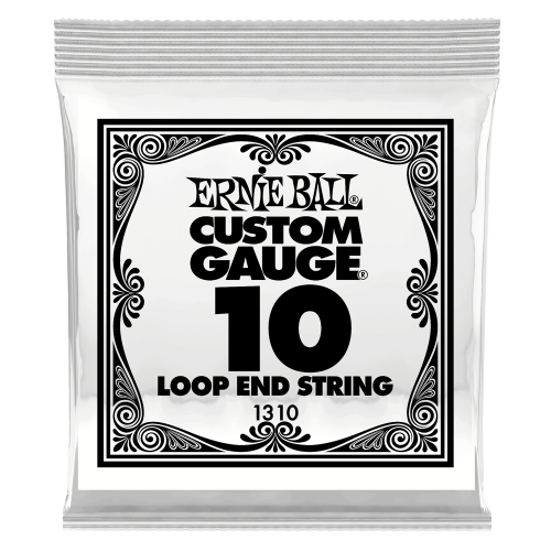 Ernie Ball .010 Loop End Stainless Steel Plain Banjo or Mandolin — bandžo atsevišķa stīga