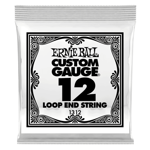 Ernie Ball .012 Loop End Stainless Steel Plain Banjo or Mandolin — bandžo atsevišķa stīga