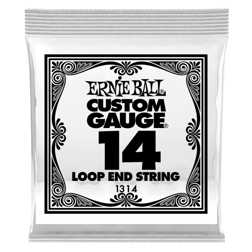 Ernie Ball .014 Loop End Stainless Steel Plain Banjo or Mandolin — bandžo atsevišķa stīga