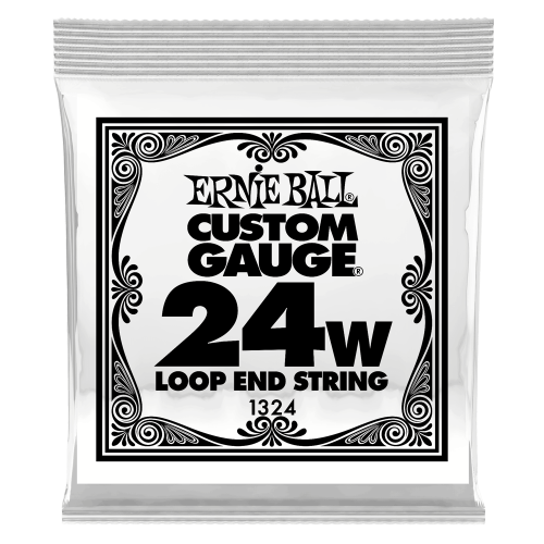 Ernie Ball .024 Loop End Stainless Steel Wound Banjo or Mandolin — bandžo atsevišķa stīga Ernie Ball .024 Loop End Stainless Steel Wound Banjo or Mandolin — bandžo atsevišķa stīga