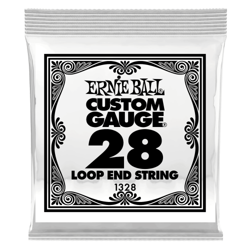 Ernie Ball .028 Loop End Stainless Steel Wound Banjo or Mandolin — bandžo atsevišķa stīga Ernie Ball .028 Loop End Stainless Steel Wound Banjo or Mandolin — bandžo atsevišķa stīga
