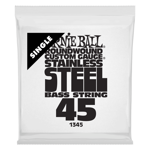 Ernie Ball .045 Stainless Steel — basģitāras atsevišķa stīga Ernie Ball .045 Stainless Steel — basģitāras atsevišķa stīga