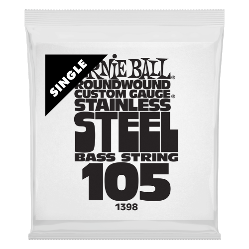 Ernie Ball .105 Stainless Steel — basģitāras atsevišķa stīga Ernie Ball .105 Stainless Steel — basģitāras atsevišķa stīga