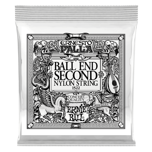Ernie Ball Black 2nd Ernesto Palla Nylon Ball End — klasiskās ģitāras atsevišķa stīga Ernie Ball Black 2nd Ernesto Palla Nylon Ball End — klasiskās ģitāras atsevišķa stīga