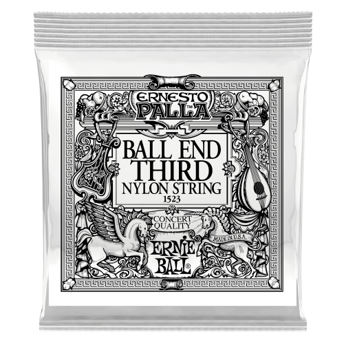 Ernie Ball Black 3rd Ernesto Palla Nylon Ball End — klasiskās ģitāras atsevišķa stīga Ernie Ball Black 3rd Ernesto Palla Nylon Ball End — klasiskās ģitāras atsevišķa stīga