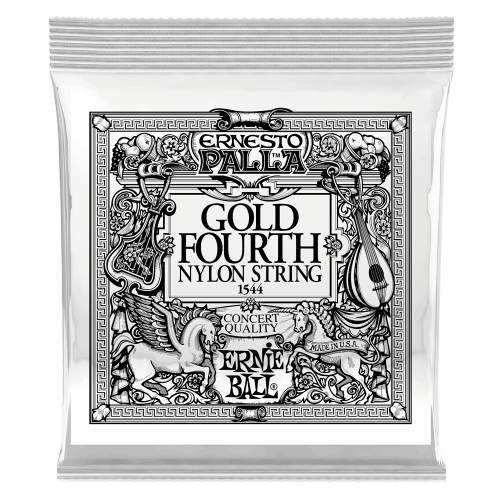 Ernie Ball Gold 4th Ernesto Palla Nylon — klasiskās ģitāras atsevišķa stīga Ernie Ball Gold 4th Ernesto Palla Nylon — klasiskās ģitāras atsevišķa stīga