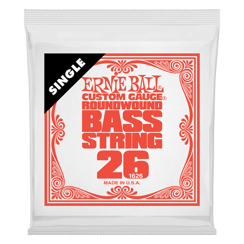 Ernie Ball .026 Nickel Wound — basģitāras atsevišķa stīga Ernie Ball .026 Nickel Wound — basģitāras atsevišķa stīga