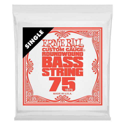 Ernie Ball .075 Nickel Wound — basģitāras atsevišķa stīga Ernie Ball .075 Nickel Wound — basģitāras atsevišķa stīga