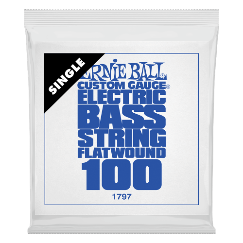 Ernie Ball .100 Flatwound — basģitāras atsevišķa stīga Ernie Ball .100 Flatwound — basģitāras atsevišķa stīga
