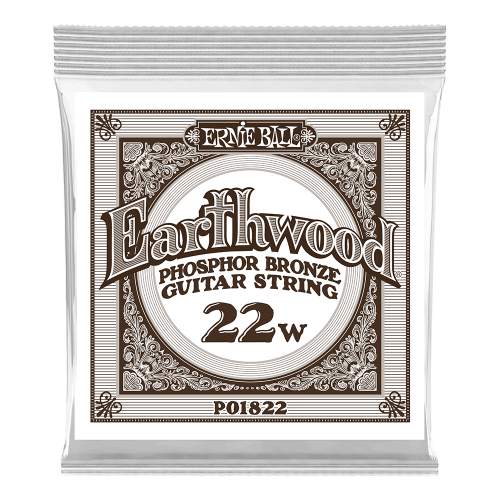 Ernie Ball .022 Earthwood Phosphor Bronze — akustiskās ģitāras atsevišķa stīga Ernie Ball .022 Earthwood Phosphor Bronze — akustiskās ģitāras atsevišķa stīga