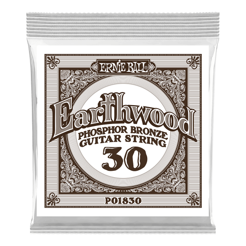 Ernie Ball .030 Earthwood Phosphor Bronze — akustiskās ģitāras atsevišķa stīga
