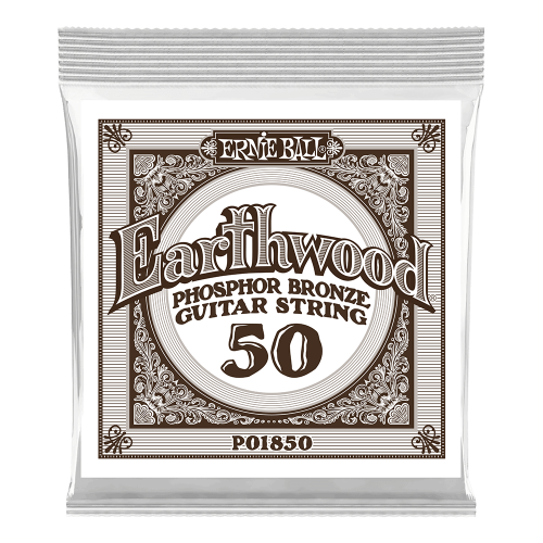 Ernie Ball .050 Earthwood Phosphor Bronze — akustiskās ģitāras atsevišķa stīga Ernie Ball .050 Earthwood Phosphor Bronze — akustiskās ģitāras atsevišķa stīga