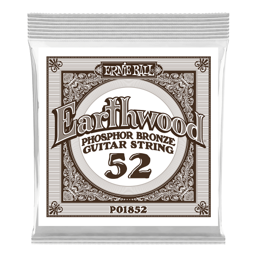 Ernie Ball .052 Earthwood Phosphor Bronze — akustiskās ģitāras atsevišķa stīga Ernie Ball .052 Earthwood Phosphor Bronze — akustiskās ģitāras atsevišķa stīga