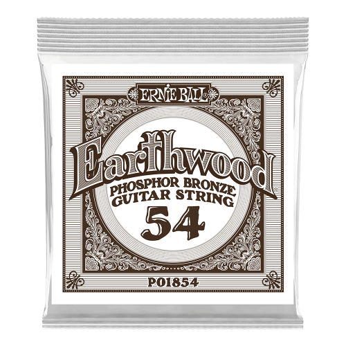 Ernie Ball .054 Earthwood Phosphor Bronze — akustiskās ģitāras atsevišķa stīga