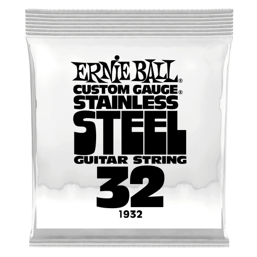 Ernie Ball .032 Stainless Steel Wound — elektriskās ģitāras atsevišķa stīga Ernie Ball .032 Stainless Steel Wound — elektriskās ģitāras atsevišķa stīga
