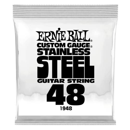 Ernie Ball .048 Stainless Steel Wound — elektriskās ģitāras atsevišķa stīga Ernie Ball .048 Stainless Steel Wound — elektriskās ģitāras atsevišķa stīga