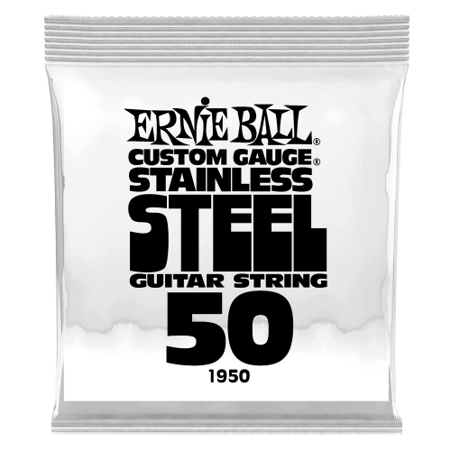 Ernie Ball .050 Stainless Steel Wound — elektriskās ģitāras atsevišķa stīga Ernie Ball .050 Stainless Steel Wound — elektriskās ģitāras atsevišķa stīga