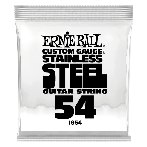 Ernie Ball .054 Stainless Steel Wound — elektriskās ģitāras atsevišķa stīga Ernie Ball .054 Stainless Steel Wound — elektriskās ģitāras atsevišķa stīga