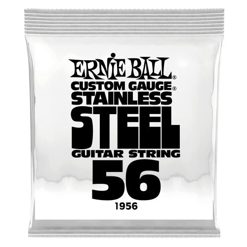 Ernie Ball .056 Stainless Steel Wound — elektriskās ģitāras atsevišķa stīga Ernie Ball .056 Stainless Steel Wound — elektriskās ģitāras atsevišķa stīga