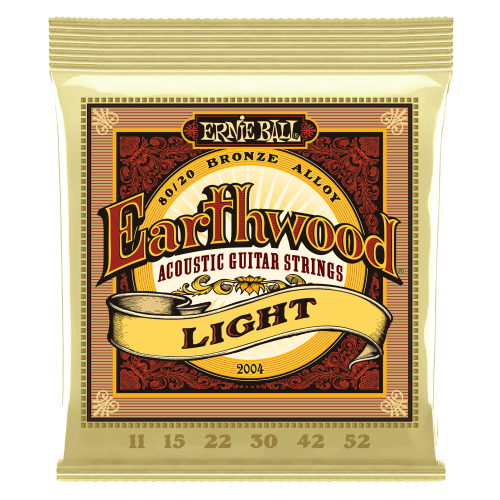 Ernie Ball Light Earthwood 80/20 Bronze 11-52 — akustiskās ģitāras stīgas Ernie Ball Light Earthwood 80/20 Bronze 11-52 — akustiskās ģitāras stīgas