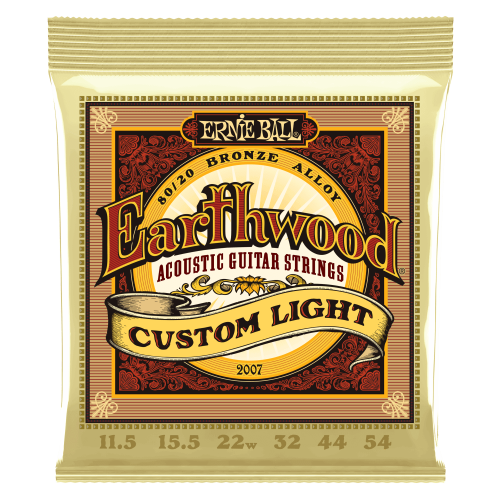 Ernie Ball Custom Light Earthwood 80/20 Bronze 11.5-54 — akustiskās ģitāras stīgas Ernie Ball Custom Light Earthwood 80/20 Bronze 11.5-54 — akustiskās ģitāras stīgas