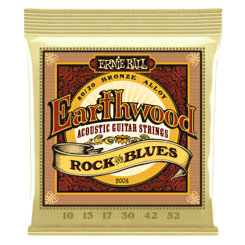 Ernie Ball Rock and Blues w/Plain G Earthwood 80/20 Bronze 10-52 — akustiskās ģitāras stīgas Ernie Ball Rock and Blues w/Plain G Earthwood 80/20 Bronze 10-52 — akustiskās ģitāras stīgas