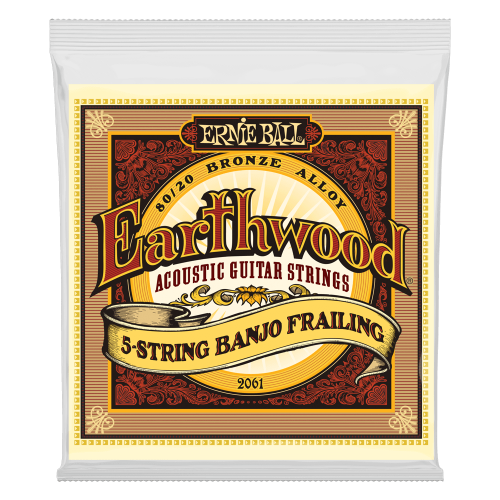 Ernie Ball Earthwood 80/20 Bronze Loop End 5-String Frailing Banjo Strings 10-24 — bandžo stīgas