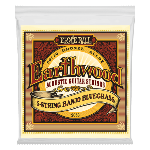 Ernie Ball Earthwood 80/20 Bronze Loop End 5-String Bluegrass Banjo Strings 9-20 — bandžo stīgas Ernie Ball Earthwood 80/20 Bronze Loop End 5-String Bluegrass Banjo Strings 9-20 — bandžo stīgas