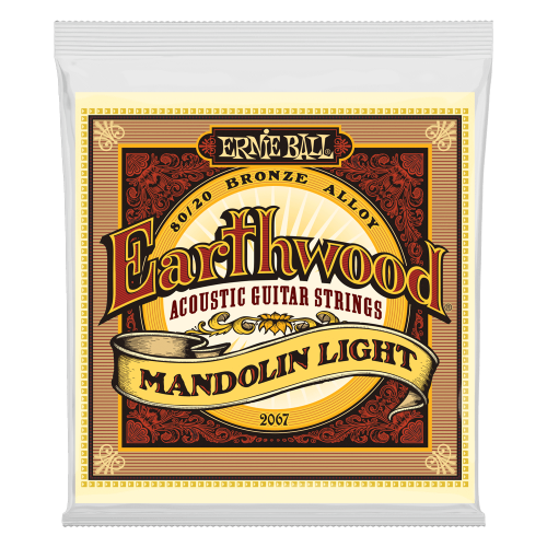 Ernie Ball Light Earthwood 80/20 Bronze Loop End Mandolin Strings 9-34 — akustiskās ģitāras stīgas