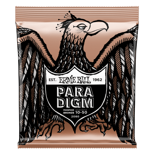 Ernie Ball Extra Light Paradigm Phosphor Bronze 10-50 — akustiskās ģitāras stīgas Ernie Ball Extra Light Paradigm Phosphor Bronze 10-50 — akustiskās ģitāras stīgas