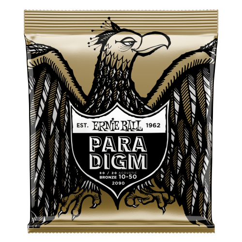 Ernie Ball Extra Light Paradigm 80/20 Bronze 10-50 — akustiskās ģitāras stīgas