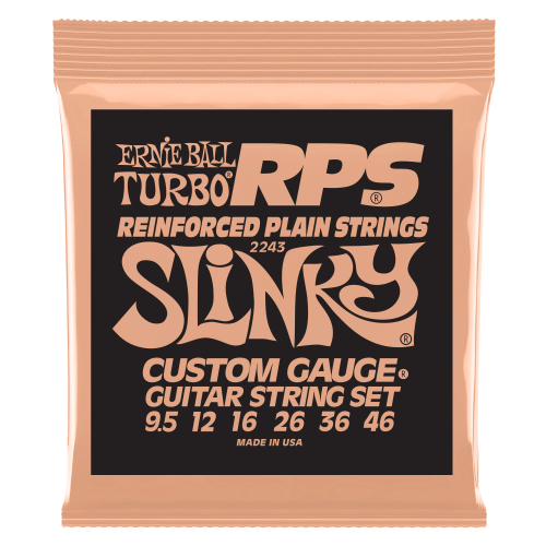 Ernie Ball Turbo Slinky RPS Nickel Wound 9.5-46 — elektriskās ģitāras stīgas Ernie Ball Turbo Slinky RPS Nickel Wound 9.5-46 — elektriskās ģitāras stīgas