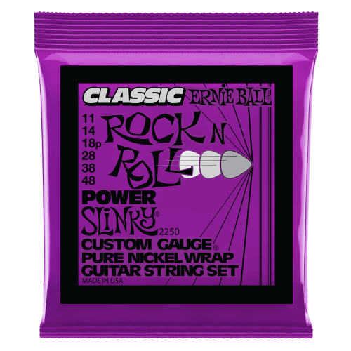 Ernie Ball Power Slinky Classic Rock n Roll Pure Nickel Wrap 11-48 — electric guitar strings Ernie Ball Power Slinky Classic Rock n Roll Pure Nickel Wrap 11-48 — electric guitar strings