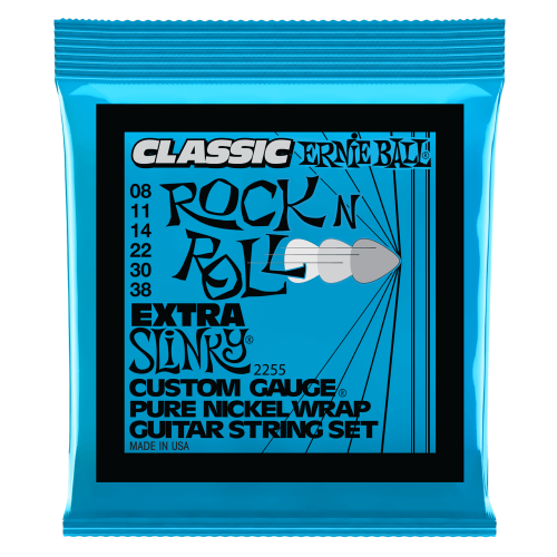 Ernie Ball Extra Slinky Classic Rock n Roll Pure Nickel Wrap 8-38 — elektriskās ģitāras stīgas Ernie Ball Extra Slinky Classic Rock n Roll Pure Nickel Wrap 8-38 — elektriskās ģitāras stīgas