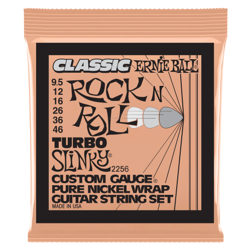 Ernie Ball Turbo Slinky Classic Rock n Roll Pure Nickel Wrap 9.5-46 — elektriskās ģitāras stīgas Ernie Ball Turbo Slinky Classic Rock n Roll Pure Nickel Wrap 9.5-46 — elektriskās ģitāras stīgas
