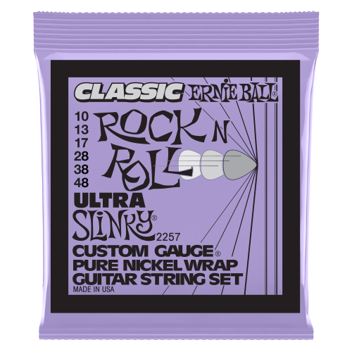 Ernie Ball Ultra Slinky Classic Rock n Roll Pure Nickel Wrap 10-48 — elektriskās ģitāras stīgas Ernie Ball Ultra Slinky Classic Rock n Roll Pure Nickel Wrap 10-48 — elektriskās ģitāras stīgas