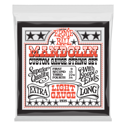 Ernie Ball Light Loop End Stainless Steel - 9-34 — mandolīnas stīgas Ernie Ball Light Loop End Stainless Steel - 9-34 — mandolīnas stīgas