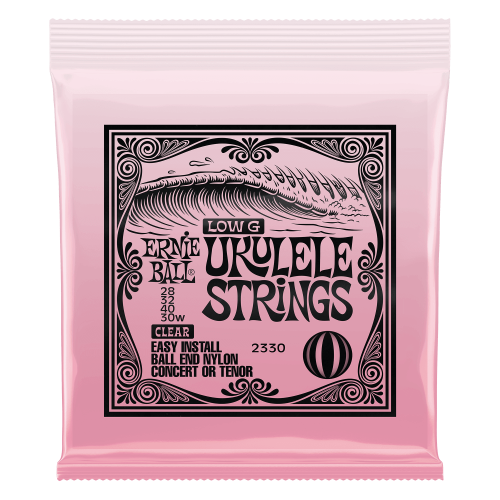 Ernie Ball Concert/Tenor Wound Low G Nylon Ball End Ukulele Strings - Clear — ukuleles stīgas Ernie Ball Concert/Tenor Wound Low G Nylon Ball End Ukulele Strings - Clear — ukuleles stīgas