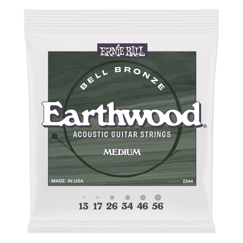 Ernie Ball Medium Earthwood Bell Bronze 13-56 — akustiskās ģitāras stīgas Ernie Ball Medium Earthwood Bell Bronze 13-56 — akustiskās ģitāras stīgas