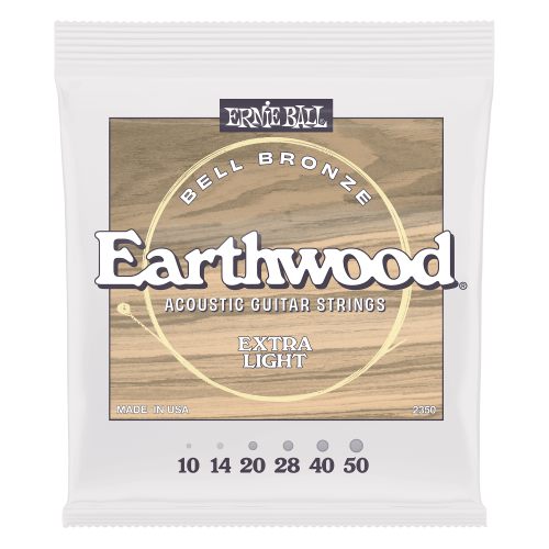 Ernie Ball Extra Light Earthwood Bell Bronze 10-50 — akustiskās ģitāras stīgas Ernie Ball Extra Light Earthwood Bell Bronze 10-50 — akustiskās ģitāras stīgas